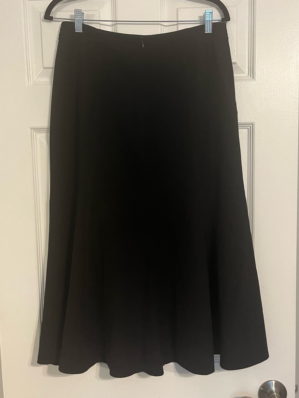 Unbranded Black A-Line Women's Skirt With Stitch Detailing